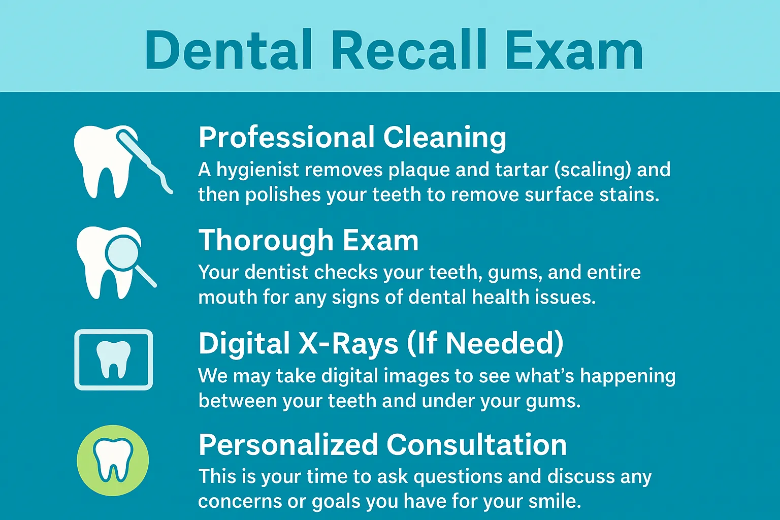 dental recall dental recall exam